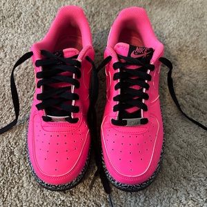 Nike air force 1 Retro Pink Grey Black Size5.5Y